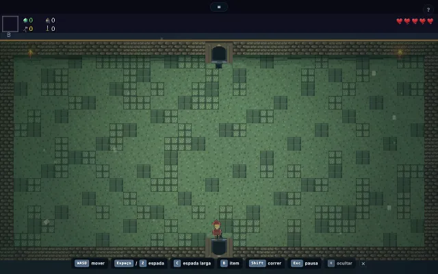 Partida de A Lenda do Concursado: explorando a dungeon